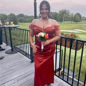 David’s bridal Galina signature bridesmaids mermaid dress